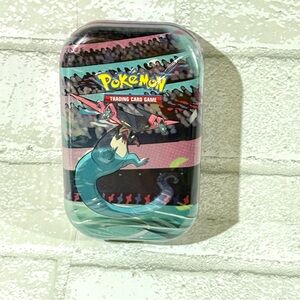 Pokemon Trading Card Game Tin with Blue and Red Design